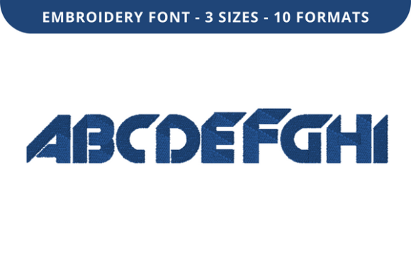 Angle Font a to I: A Clean, Versatile Embroidery Font for Small Shops