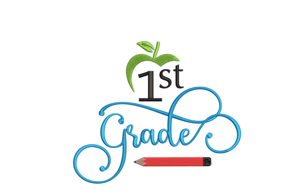 First Grade: A Craft Fair-Ready Embroidery Design