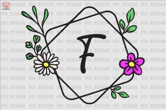 Flower Daisy Font F Embroidery Design Review