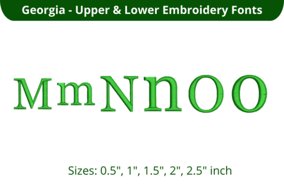 Georgia Font MNO: A Seasonal Embroidery Staple